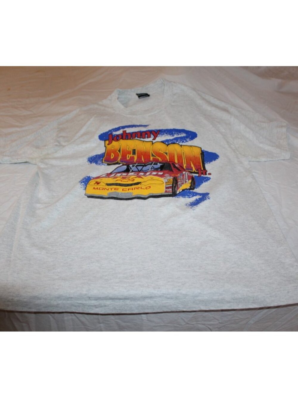Rare T-Shirt #74 Johnny Benson Lipton Tea Racing Size XL Vintage - Picture 2 of 7